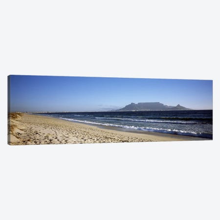 View Of Devil's Peak, Table Mountain And Lion's Head From Bloubergstrand, Western Cape, South Africa Canvas Print #PIM7982} by Panoramic Images Canvas Artwork