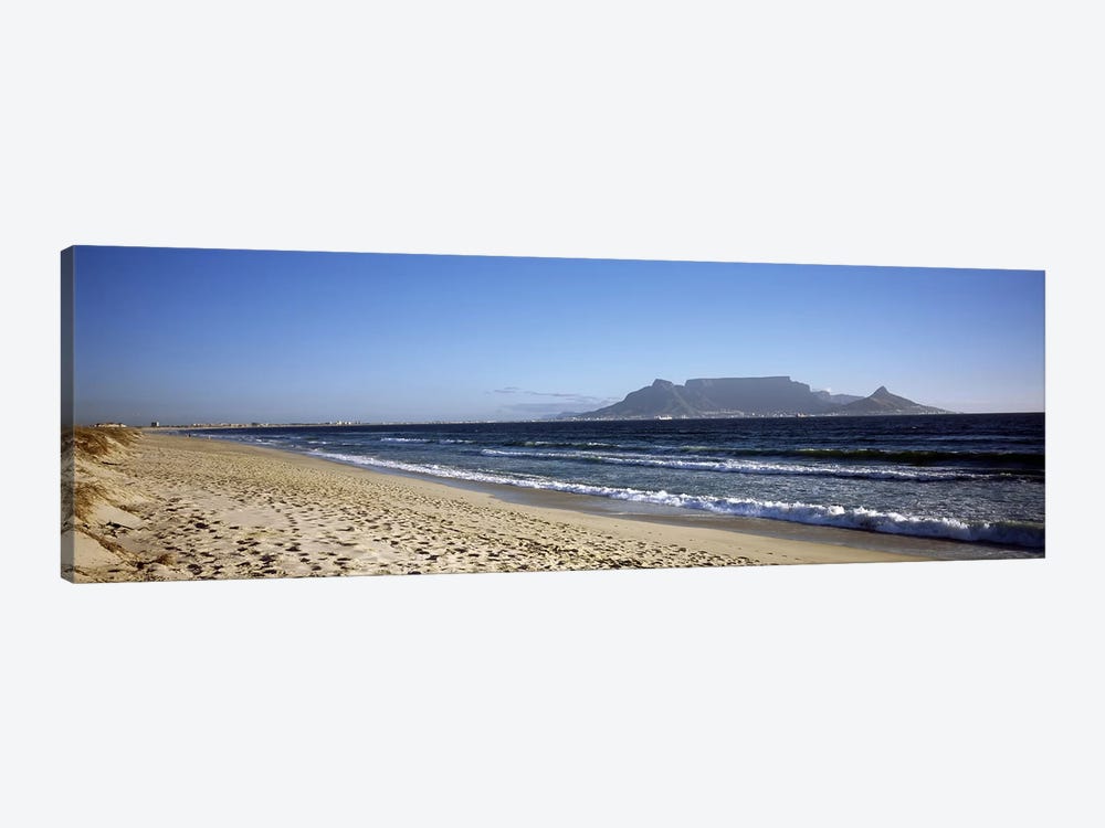 View Of Devil's Peak, Table Mountain And Lion's Head From Bloubergstrand, Western Cape, South Africa by Panoramic Images 1-piece Canvas Wall Art