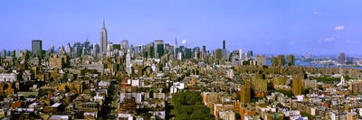 180 degree view of a city, New York City, New York State, USA by Panoramic Images canvas print