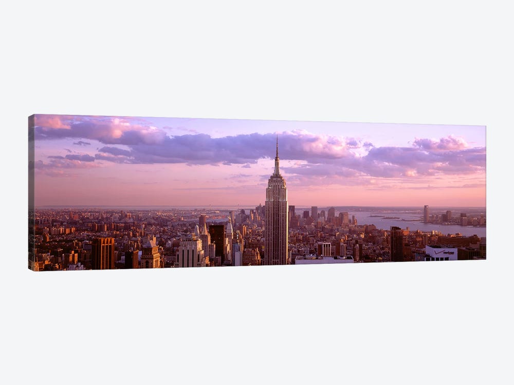 Aerial view of a city, Rockefeller Center, Midtown Manhattan, Manhattan, New York City, New York State, USA by Panoramic Images 1-piece Canvas Artwork