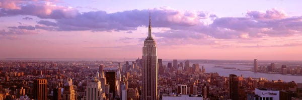 New York City Skylines: Aerial view of a city, Rockefeller Center, Midtown Manhattan, Manhattan, New York City, New York State, USA by Panoramic Images