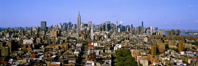 Aerial view of a city, New York City, New York State, USA #5 by Panoramic Images canvas print