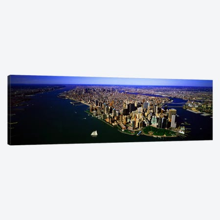 Aerial view of a city, New York City, New York State, USA #6 Canvas Print #PIM7998} by Panoramic Images Canvas Art Print
