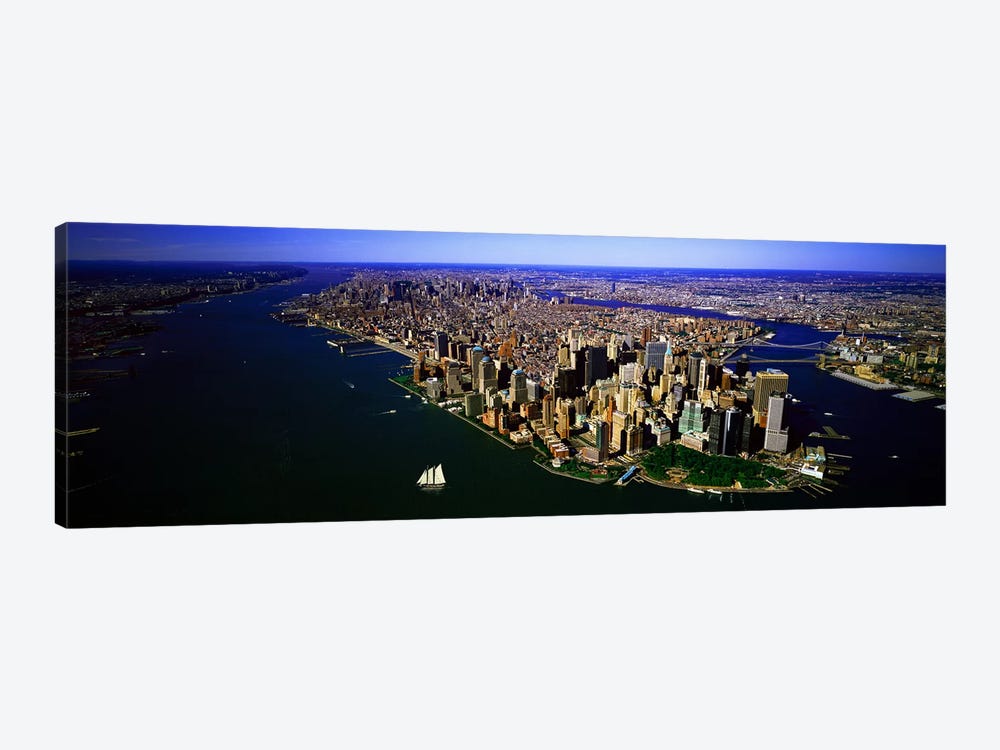 Aerial view of a city, New York City, New York State, USA #6 by Panoramic Images 1-piece Canvas Art Print