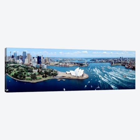 Australia, Sydney, aerial  Canvas Print #PIM7} by Panoramic Images Canvas Art Print