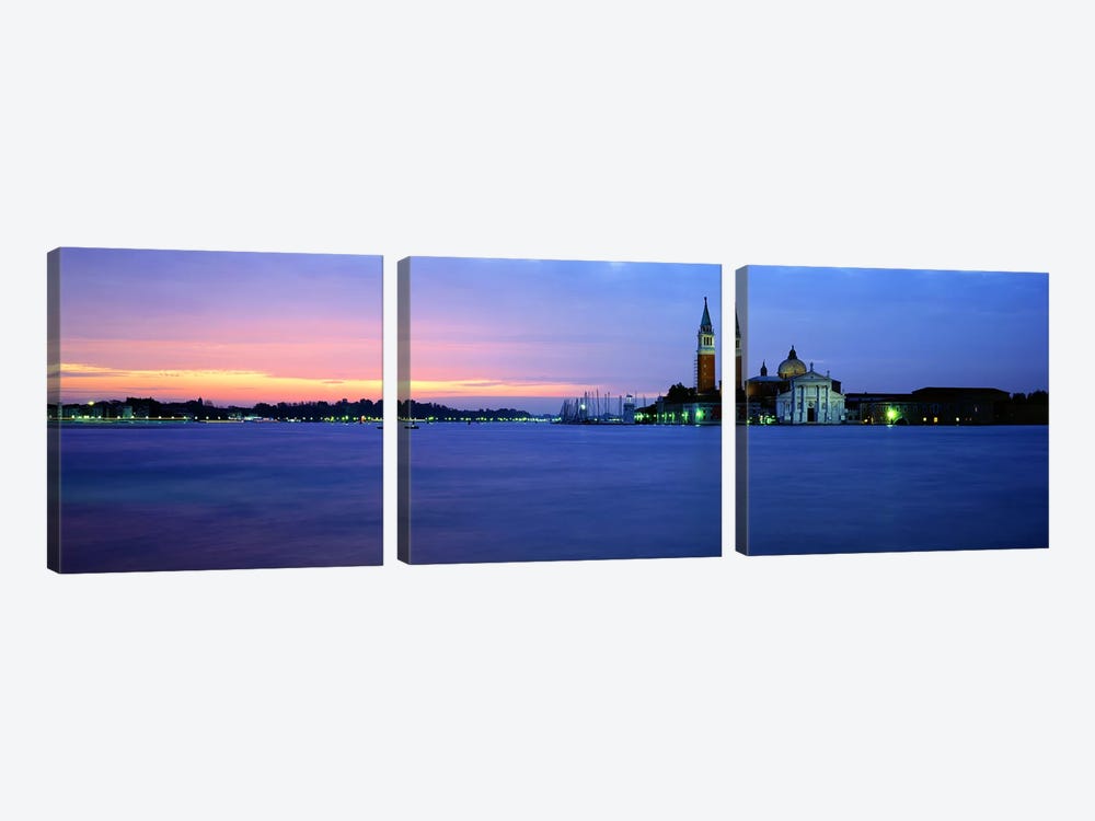 Church at the waterfront, Redentore Church, Giudecca, Venice, Veneto, Italy by Panoramic Images 3-piece Canvas Print