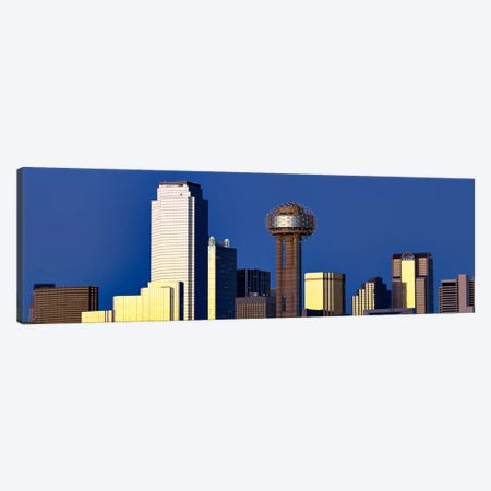 Skyscrapers in a city, Reunion Tower, Dallas, Texas, USA Canvas Print #PIM8011} by Panoramic Images Canvas Wall Art