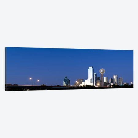 Skyscrapers in a city, Reunion Tower, Dallas, Texas, USA #3 Canvas Print #PIM8013} by Panoramic Images Canvas Artwork