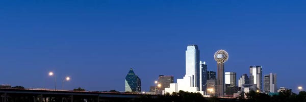 Dallas: Skyscrapers in a city, Reunion Tower, Dallas, Texas, USA #3 by Panoramic Images