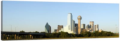 Skyscrapers in a city, Reunion Tower, Dallas, Texas, USA #4 Canvas Art Print - Texas Art