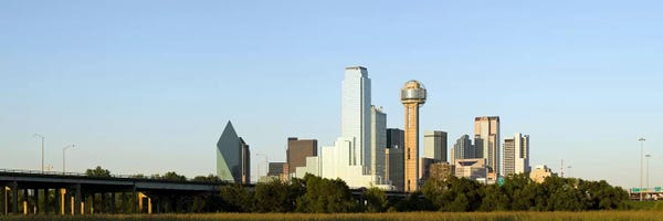 Dallas: Skyscrapers in a city, Reunion Tower, Dallas, Texas, USA #4 by Panoramic Images