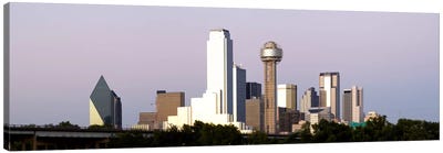 Skyscrapers in a city, Reunion Tower, Dallas, Texas, USA #5 Canvas Art Print - Dallas Skylines
