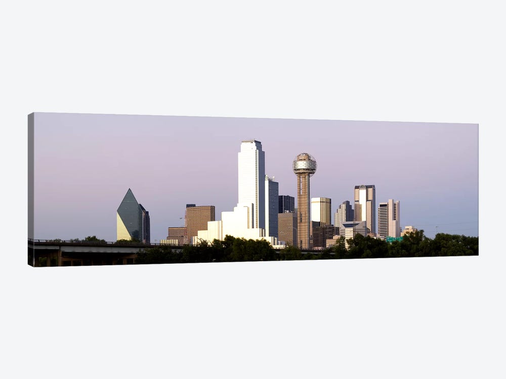 Skyscrapers in a city, Reunion Tower, Dallas, Texas, USA #5 by Panoramic Images 1-piece Canvas Art Print