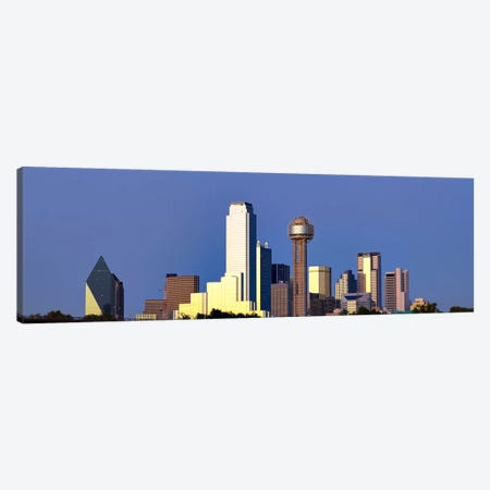 Skyscrapers in a city, Reunion Tower, Dallas, Texas, USA #6 Canvas Print #PIM8016} by Panoramic Images Canvas Art Print
