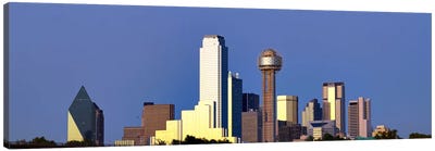 Skyscrapers in a city, Reunion Tower, Dallas, Texas, USA #6 Canvas Art Print - Texas Art