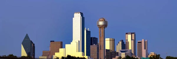 Dallas: Skyscrapers in a city, Reunion Tower, Dallas, Texas, USA #6 by Panoramic Images