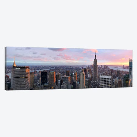 Aerial view of a city, Midtown Manhattan, Manhattan, New York City, New York State, USA #2 Canvas Print #PIM8018} by Panoramic Images Canvas Wall Art