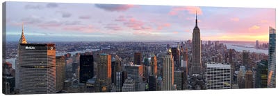 Aerial view of a city, Midtown Manhattan, Manhattan, New York City, New York State, USA #2 Canvas Art Print - Manhattan Art