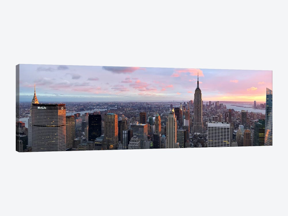 Aerial view of a city, Midtown Manhattan, Manhattan, New York City, New York State, USA #2 by Panoramic Images 1-piece Canvas Artwork