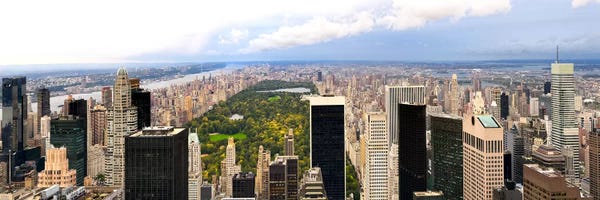 Manhattan: Aerial view of a city, Central Park, Upper Manhattan, Manhattan, New York City, New York State, USA by Panoramic Images