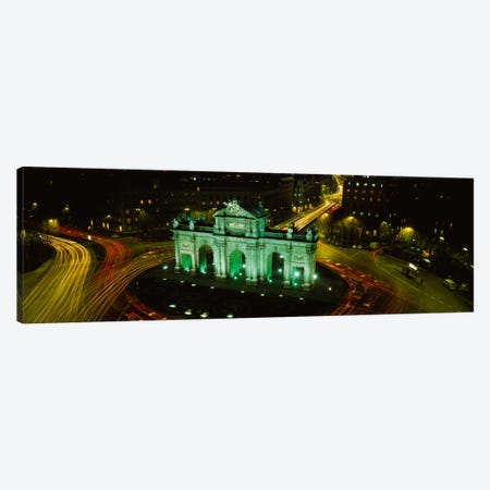 High-Angle View Of Puerta de Alcala, Plaza de la Independencia, Madrid, Spain Canvas Print #PIM801} by Panoramic Images Canvas Artwork