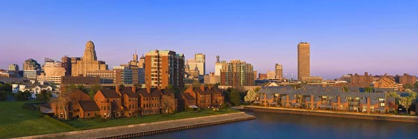Buffalo: High angle view of a city, Buffalo, New York State, USA by Panoramic Images
