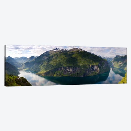 Geirangerfjord, Sunnmore, More og Romsdal, Vestlandet, Norway Canvas Print #PIM8041} by Panoramic Images Art Print