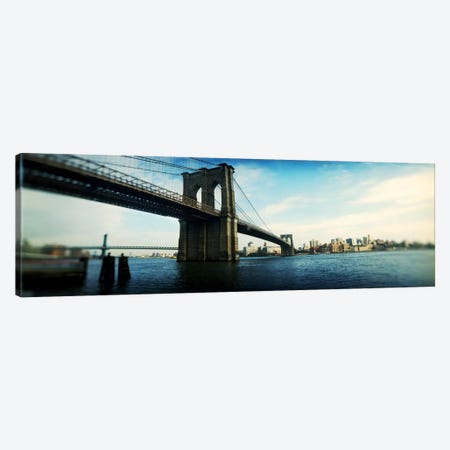 Bridge across a river, Brooklyn Bridge, East River, Brooklyn, New York City, New York State, USA #2 Canvas Print #PIM8047} by Panoramic Images Canvas Art