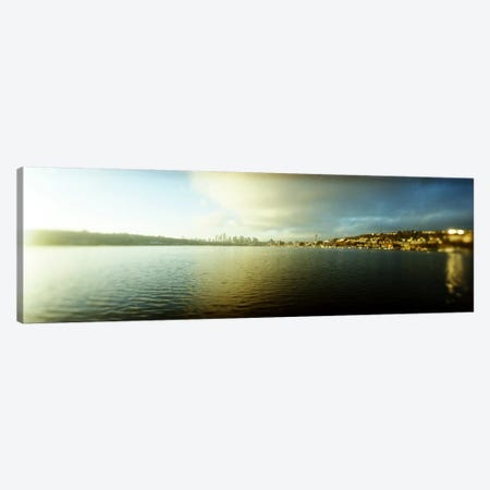City at the waterfront with Gasworks Park in the background, Seattle, King County, Washington State, USA Canvas Print #PIM8052} by Panoramic Images Canvas Artwork