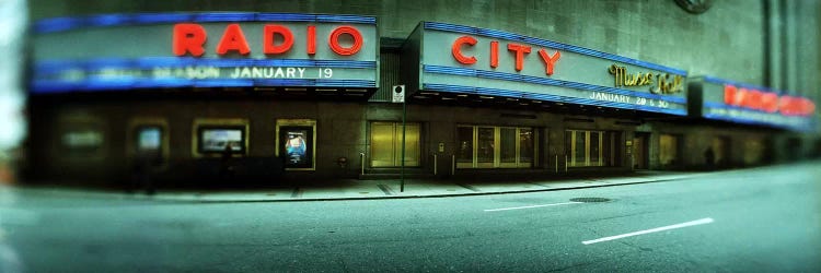 Secondary Marquee, Radio City Music Hall, Rockefeller Center, New York City, New York, USA