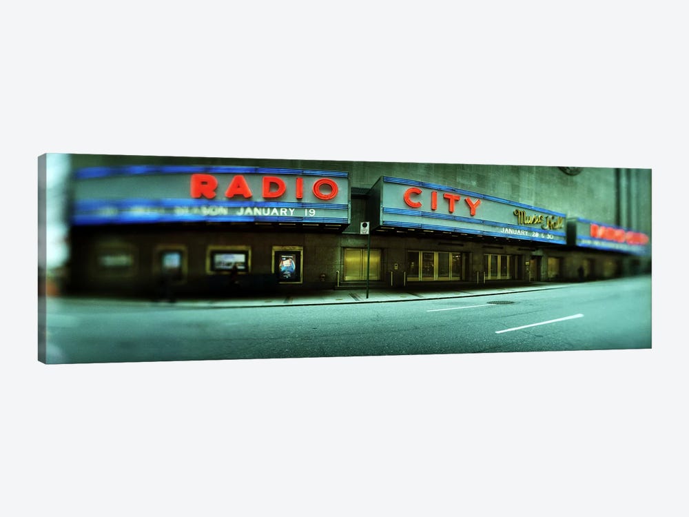 Secondary Marquee, Radio City Music Hall, Rockefeller Center, New York City, New York, USA by Panoramic Images 1-piece Canvas Artwork