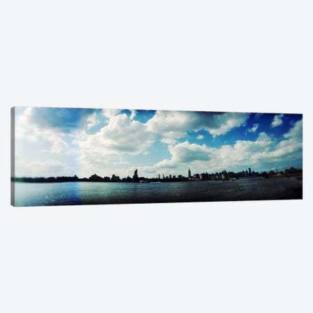 Manhattan skyline viewed from East River Park, East River, Williamsburg, Brooklyn, New York City, New York State, USA Canvas Print #PIM8064} by Panoramic Images Canvas Artwork