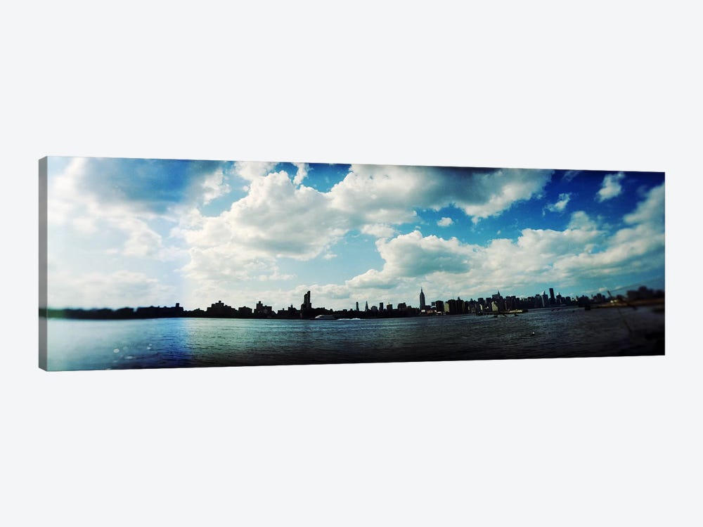 Manhattan skyline viewed from East River Park, East River, Williamsburg, Brooklyn, New York City, New York State, USA by Panoramic Images 1-piece Canvas Art Print