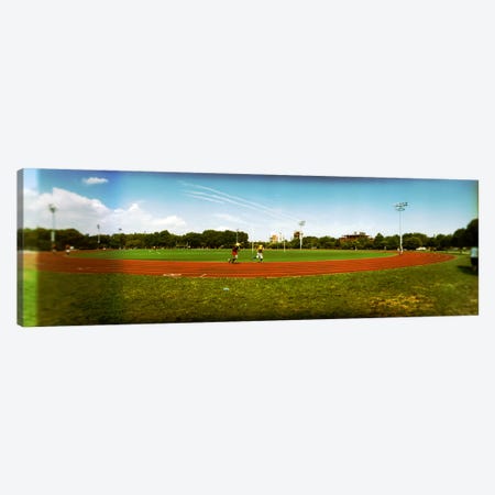People jogging in a public park, McCarren Park, Greenpoint, Brooklyn, New York City, New York State, USA Canvas Print #PIM8066} by Panoramic Images Canvas Artwork