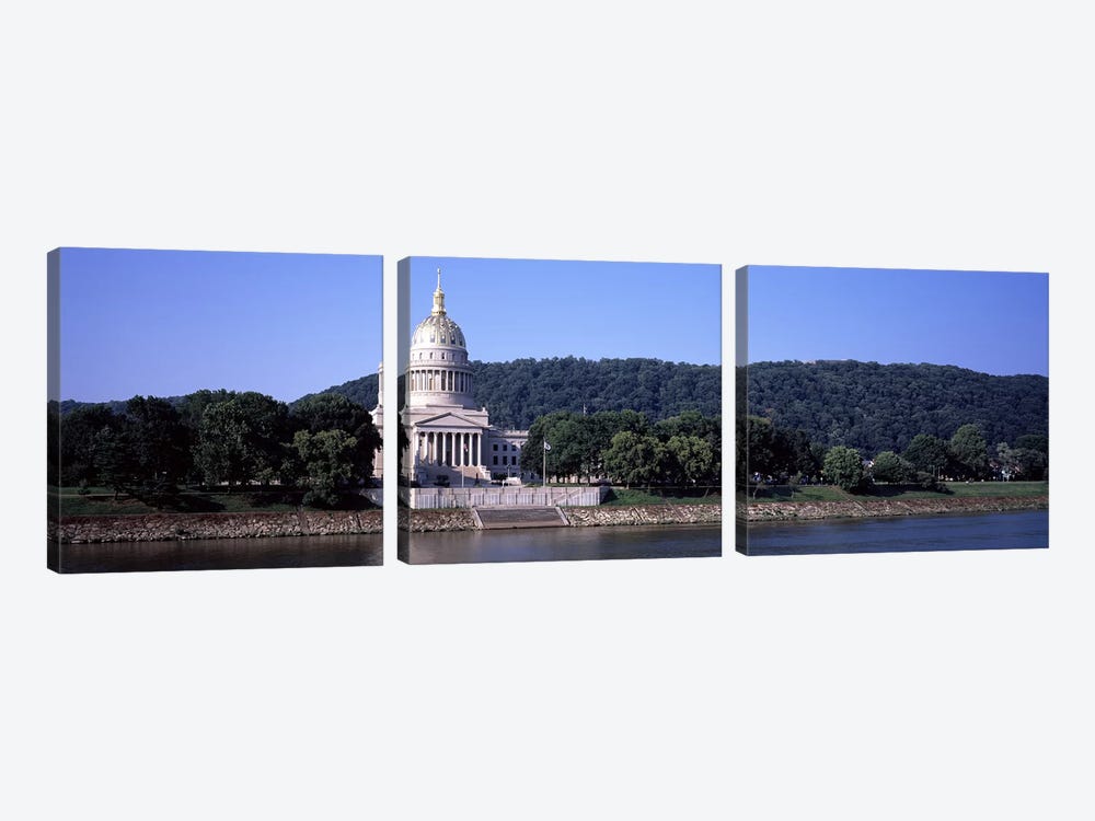 West Virginia State Capitol, Charleston, Kanawha County, West Virginia, USA by Panoramic Images 3-piece Canvas Artwork