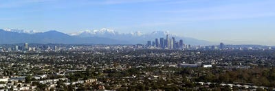 City with mountains in the backgroundLos Angeles, California, USA by Panoramic Images canvas print
