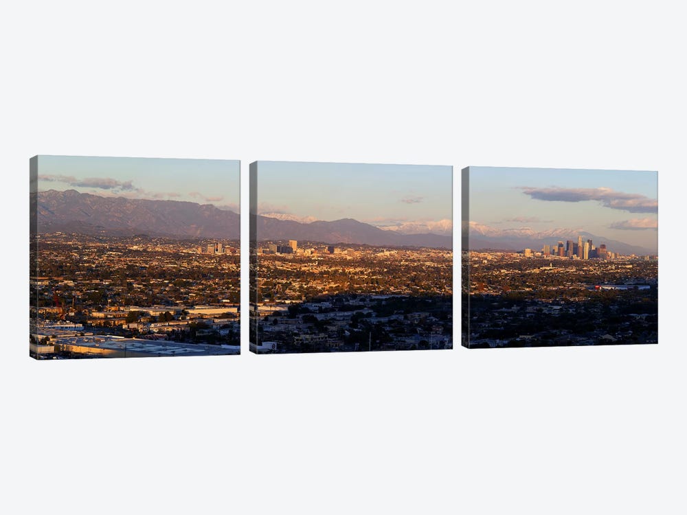 Buildings in a cityLos Angeles, California, USA by Panoramic Images 3-piece Art Print