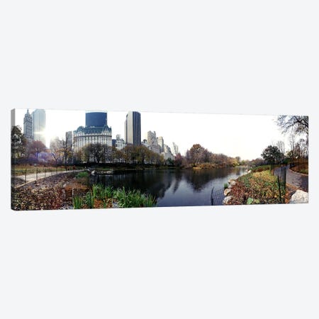 Pond in a park, Central Park, Manhattan, New York City, New York State, USA #2 Canvas Print #PIM8104} by Panoramic Images Canvas Art Print