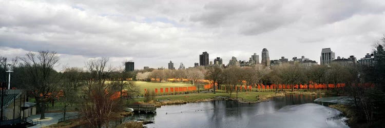 Gates in a park, The Gates, Central Park, Manhattan, New York City, New York State, USA