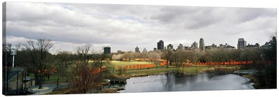 Gates in a park, The Gates, Central Park, Manhattan, New York City, New York State, USA Canvas Art Print - Central Park
