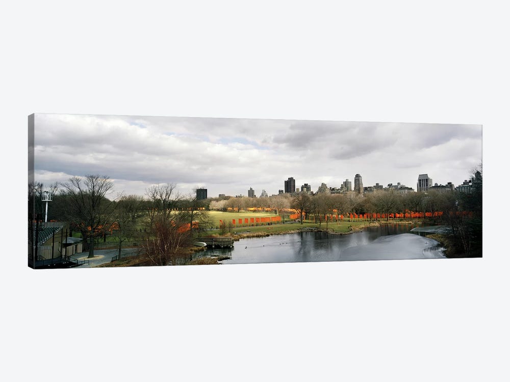Gates in a park, The Gates, Central Park, Manhattan, New York City, New York State, USA by Panoramic Images 1-piece Art Print