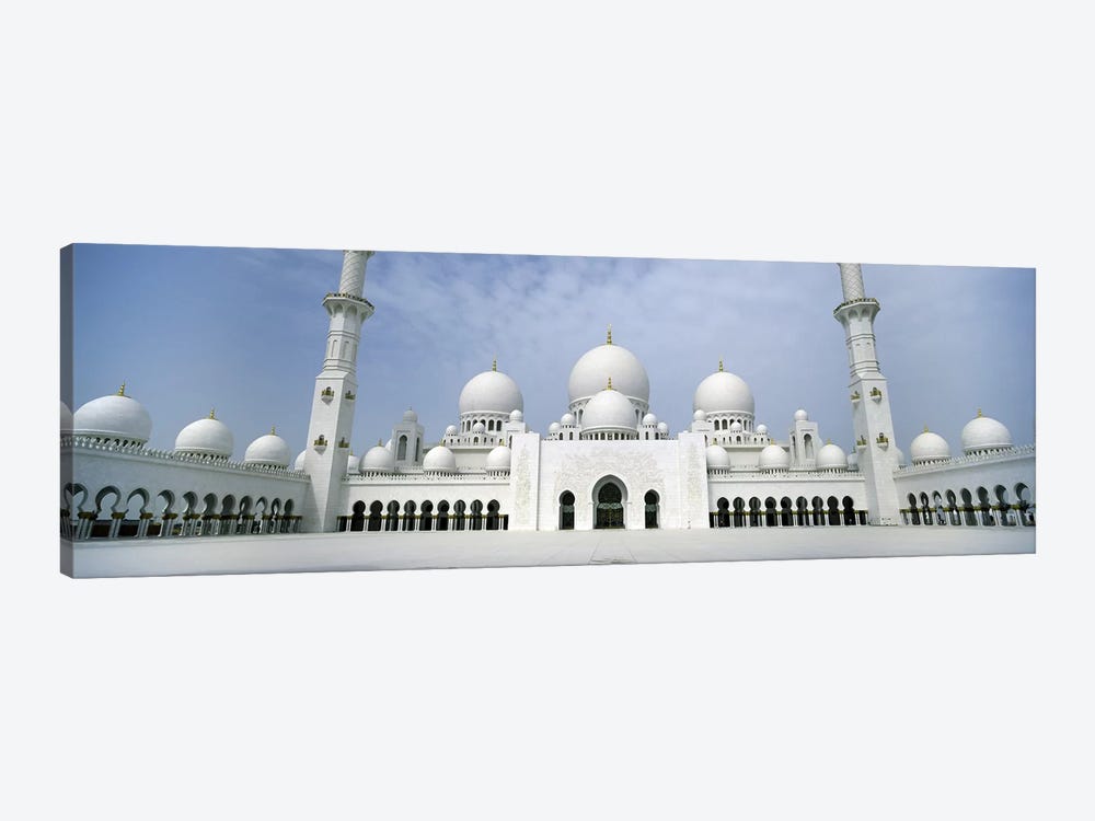 Low angle view of a mosque, Sheikh Zayed Mosque, Abu Dhabi, United Arab Emirates by Panoramic Images 1-piece Canvas Art