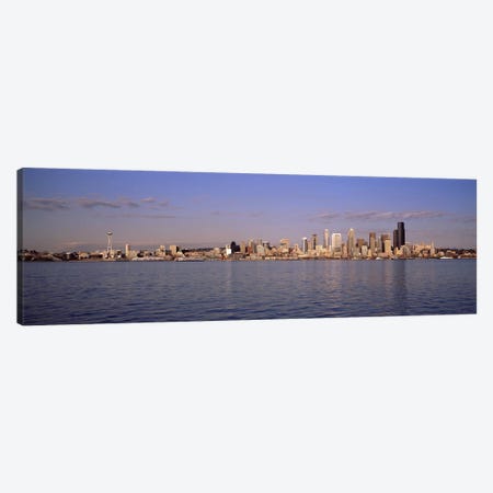City viewed from Alki Beach, Seattle, King County, Washington State, USA 2010 Canvas Print #PIM8143} by Panoramic Images Canvas Artwork