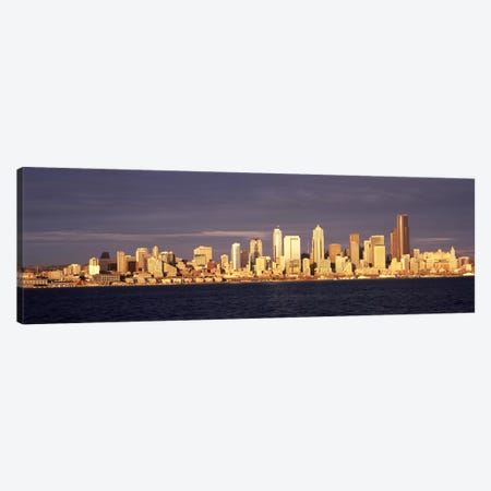 City viewed from Alki Beach, Seattle, King County, Washington State, USA 2010 #2 Canvas Print #PIM8144} by Panoramic Images Canvas Print