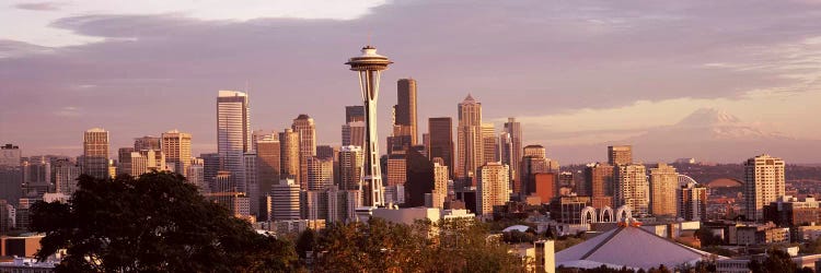 City viewed from Queen Anne HillSpace Needle, Seattle, King County, Washington State, USA