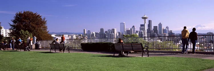 City viewed from Queen Anne Hill, Space Needle, Seattle, King County, Washington State, USA 2010 #4 by Panoramic Images wall art