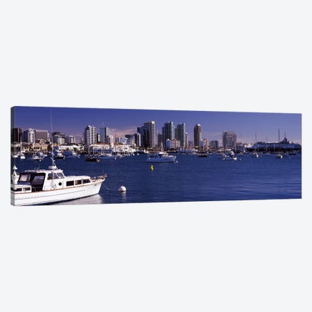 Buildings at the waterfront, San Diego, California, USA 2010 Canvas Print #PIM8161} by Panoramic Images Canvas Wall Art