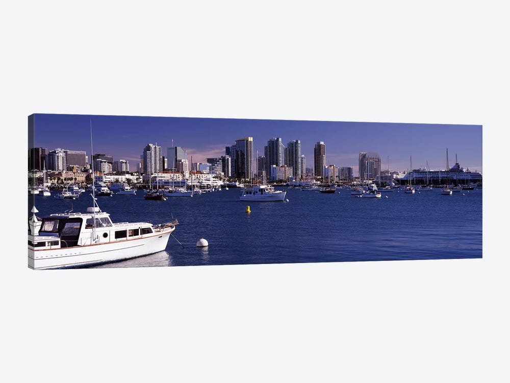 Buildings at the waterfront, San Diego, California, USA 2010 by Panoramic Images 1-piece Canvas Art Print