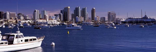 San Diego: Buildings at the waterfront, San Diego, California, USA 2010 by Panoramic Images