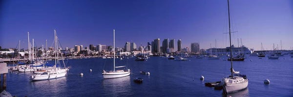 San Diego: Sailboats in the bay, San Diego, California, USA 2010 by Panoramic Images